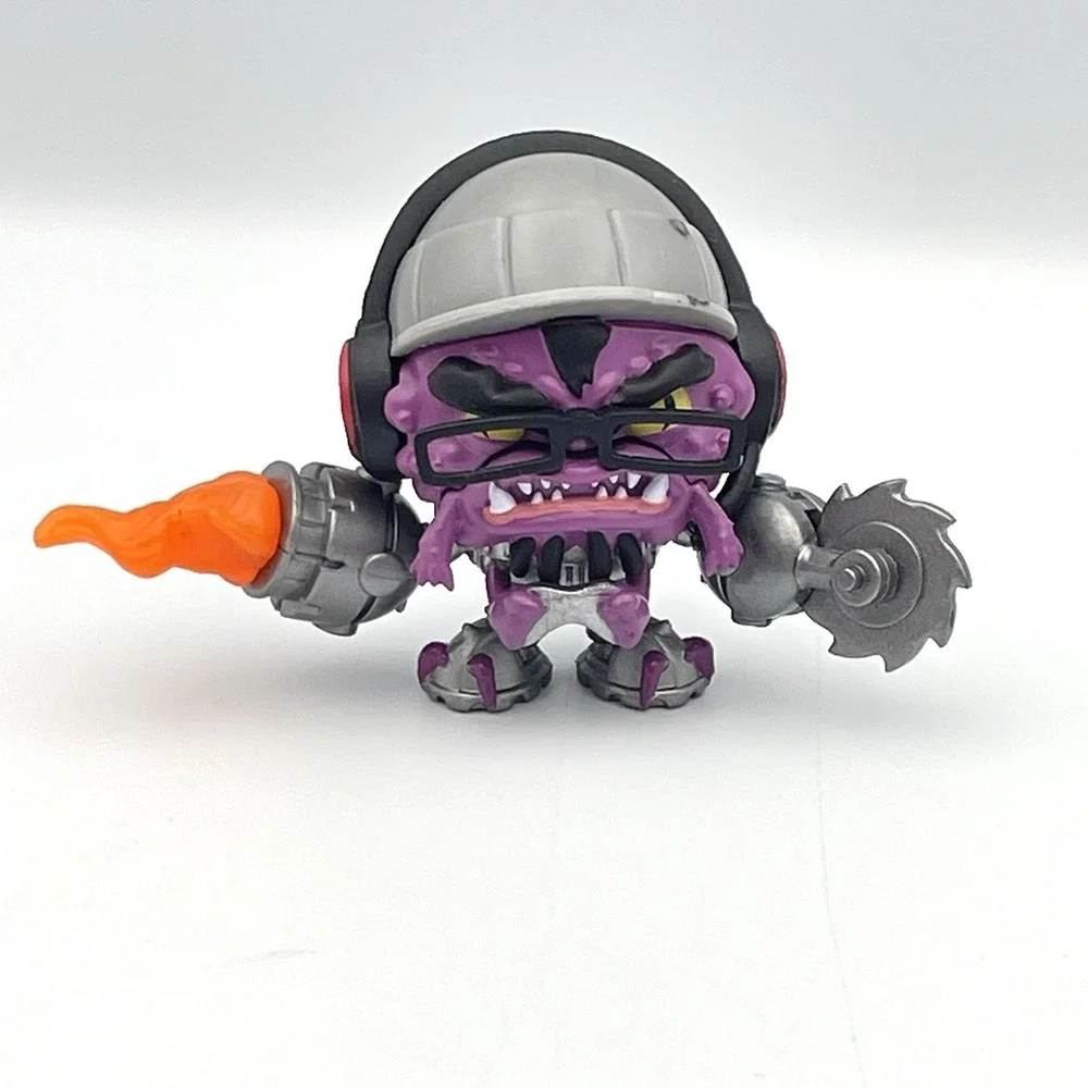 FGTeeV Bonkers Toys Duddy Purple Monster Figure Saw Blade Jetpack Fire 2.25
